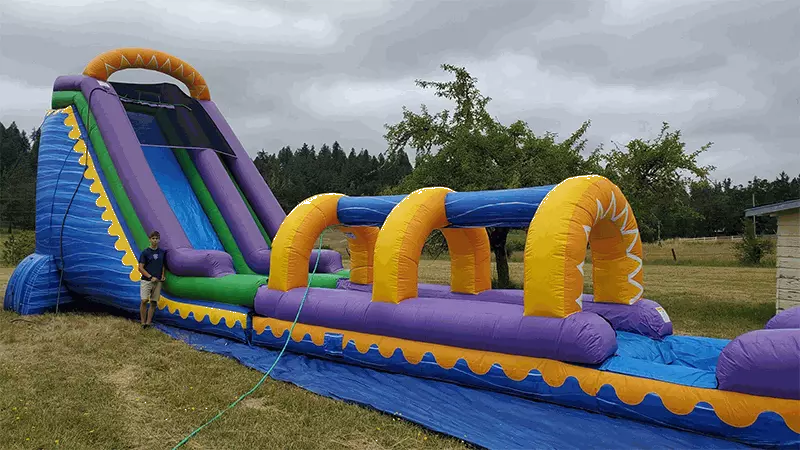 Inflatable slip n slide