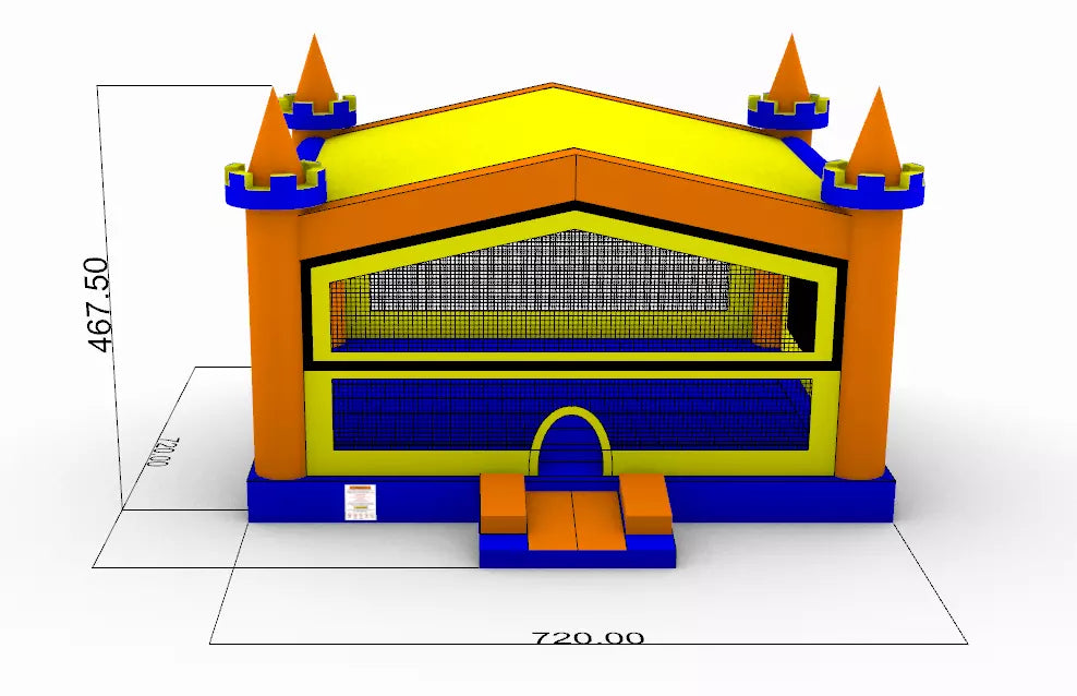 Large 24ft Castle Bounce House Front