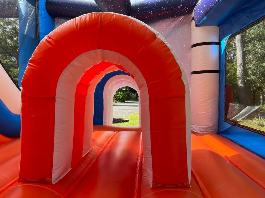 Space Shuttle Bounce House With Slide