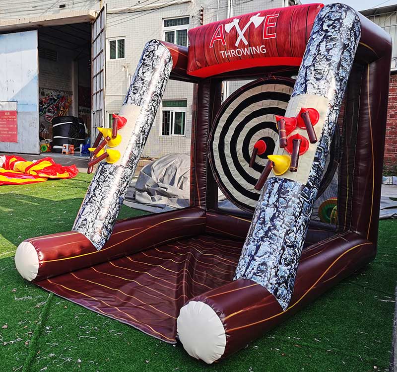 Single Player Inflatable Axe Throwing Game