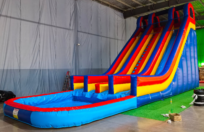 2 lane inflatable water slide