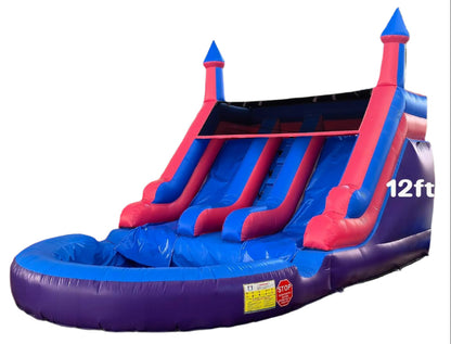 2 Lane Inflatable Water Slide With Pool