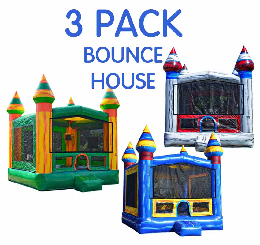 3 Pack Castle Bounce House Deal