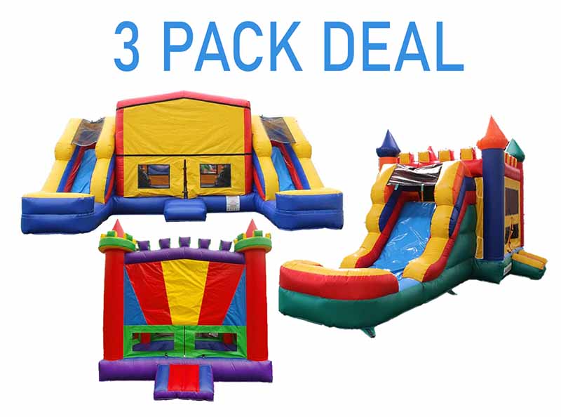 3 pack bounce house package