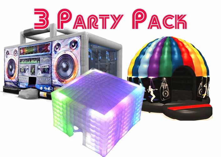 3 Party Pack - Boom Box, Disco Bounce House, Nightclub