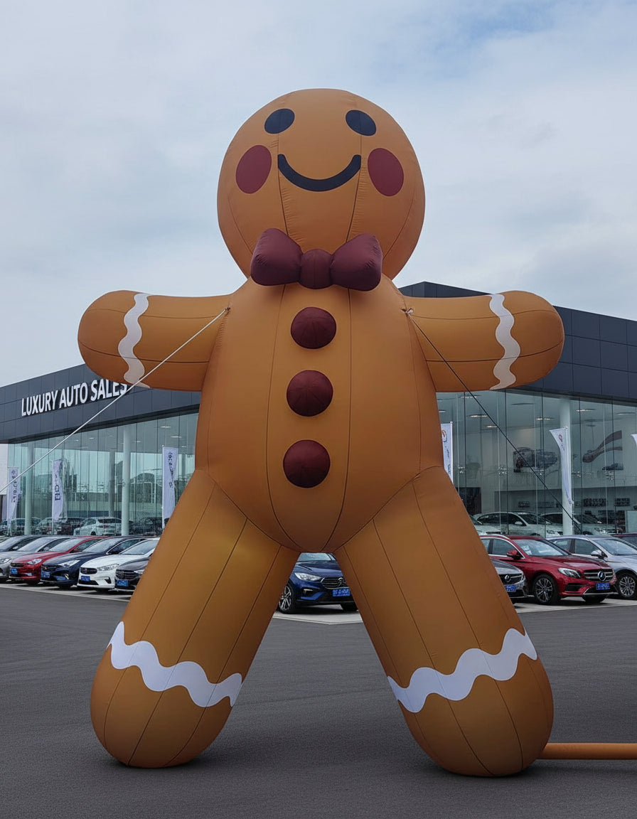 33ft inflatable gingerbread man
