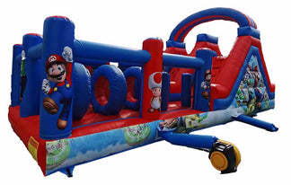 Mario Inflatable Structure Mario Bros Inflatable Obstacle Course – inflatableisland.co