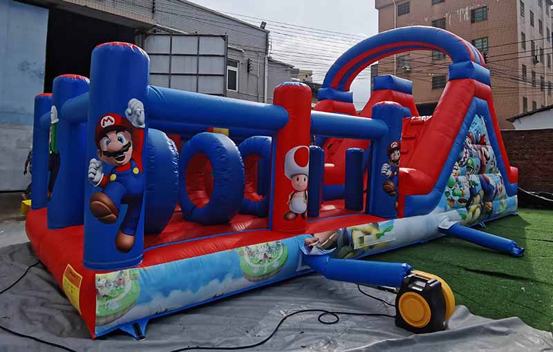 Mario Bros Inflatable Obstacle Course