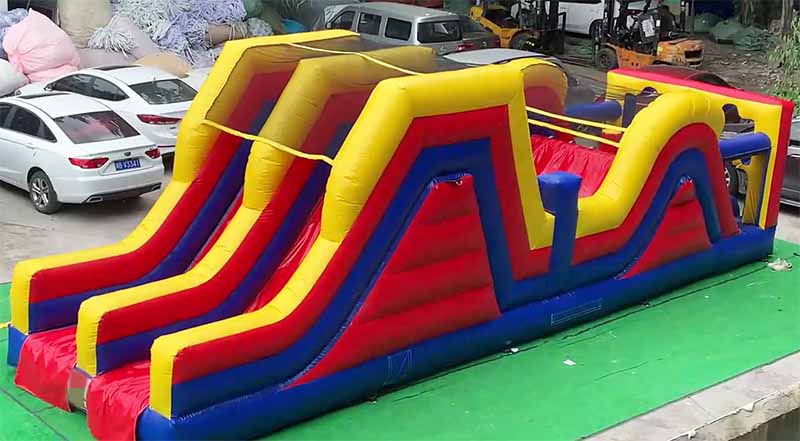 36ft Inflatable Obstacle Course 2 Slides