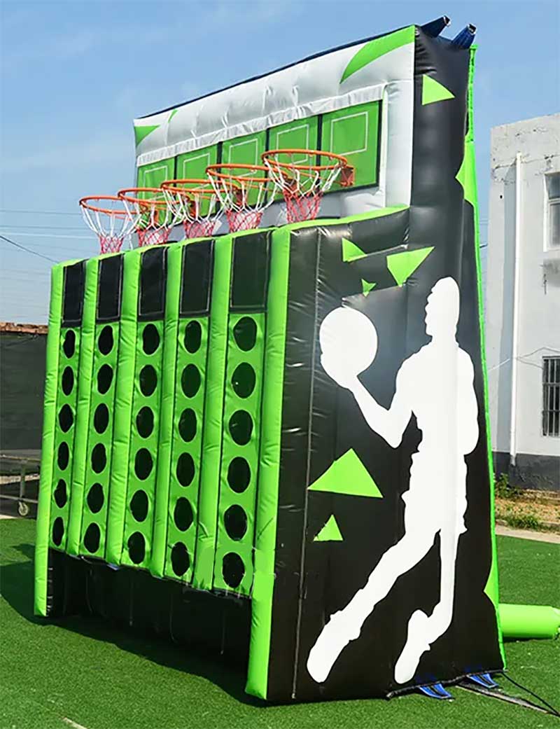 5 Hoop Inflatable Basketball Game Connect 4 – inflatableisland.co