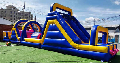 50ft Medium Inflatable Obstacle Course Slides