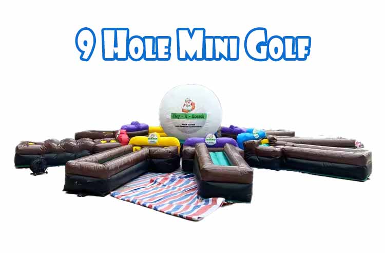 9 Hole Inflatable Mini Golf Course For Sale