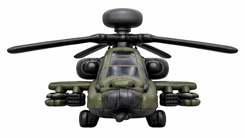 Inflatable Apache Helicopter Front