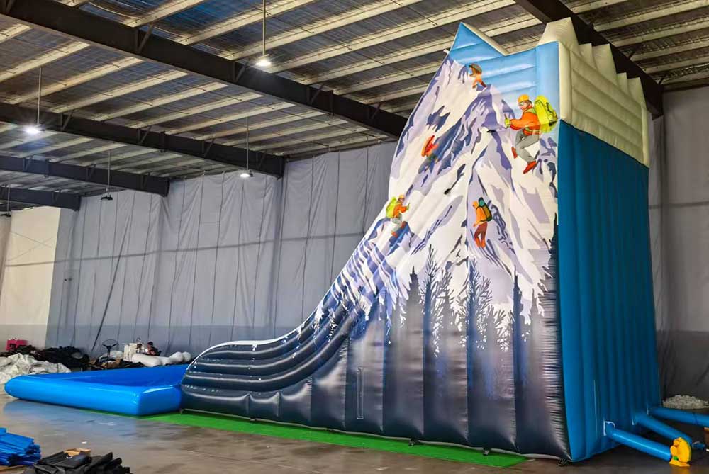 Large Inflatable Water Slide With Pool