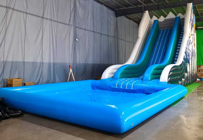 Large Inflatable Water Slide With Pool