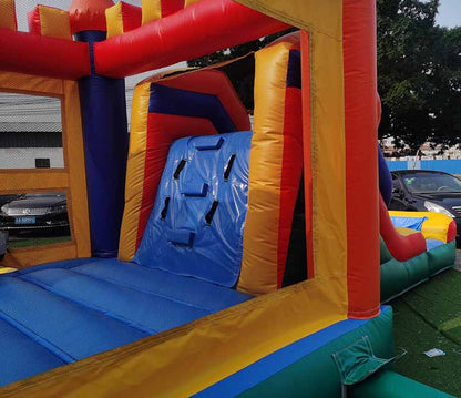 Inisde Castle Bounce House With Slide