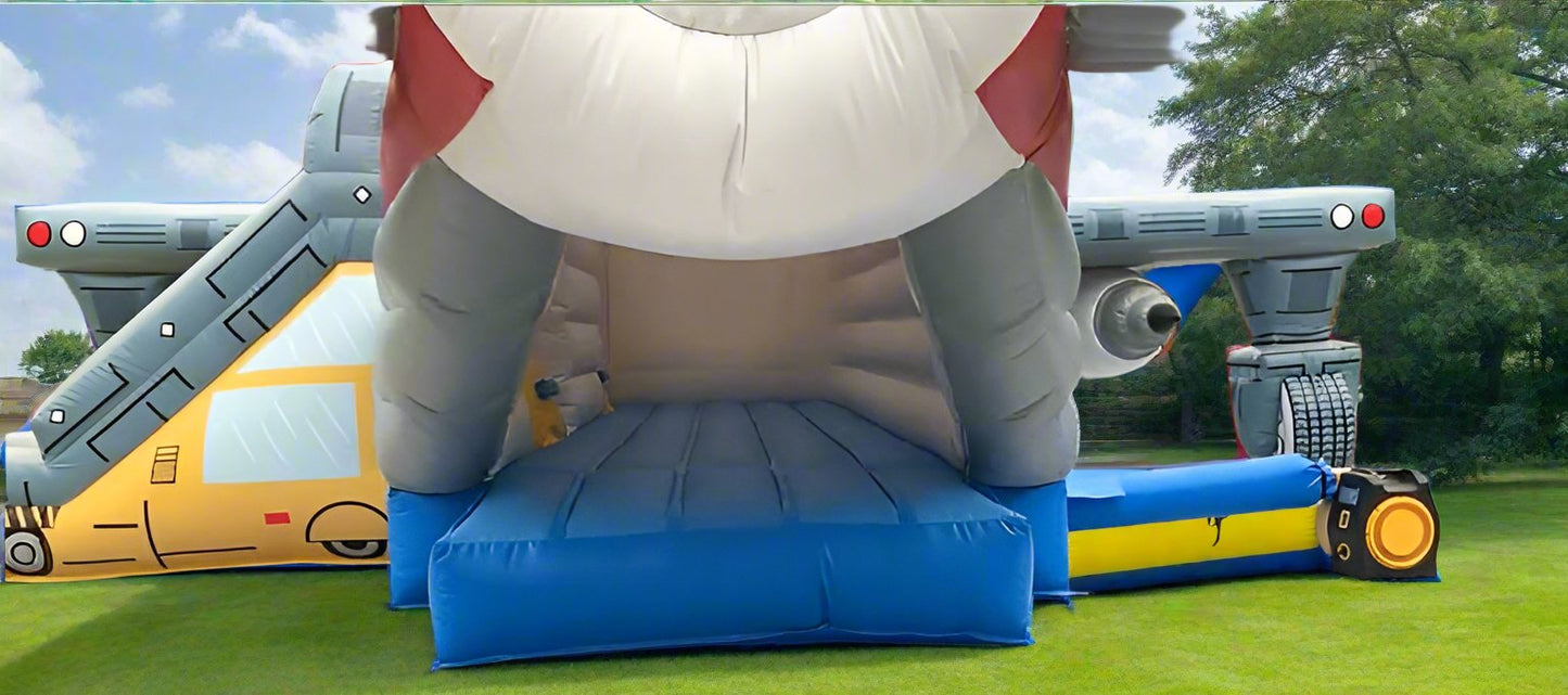 Airplane Bounce House Combo Unit