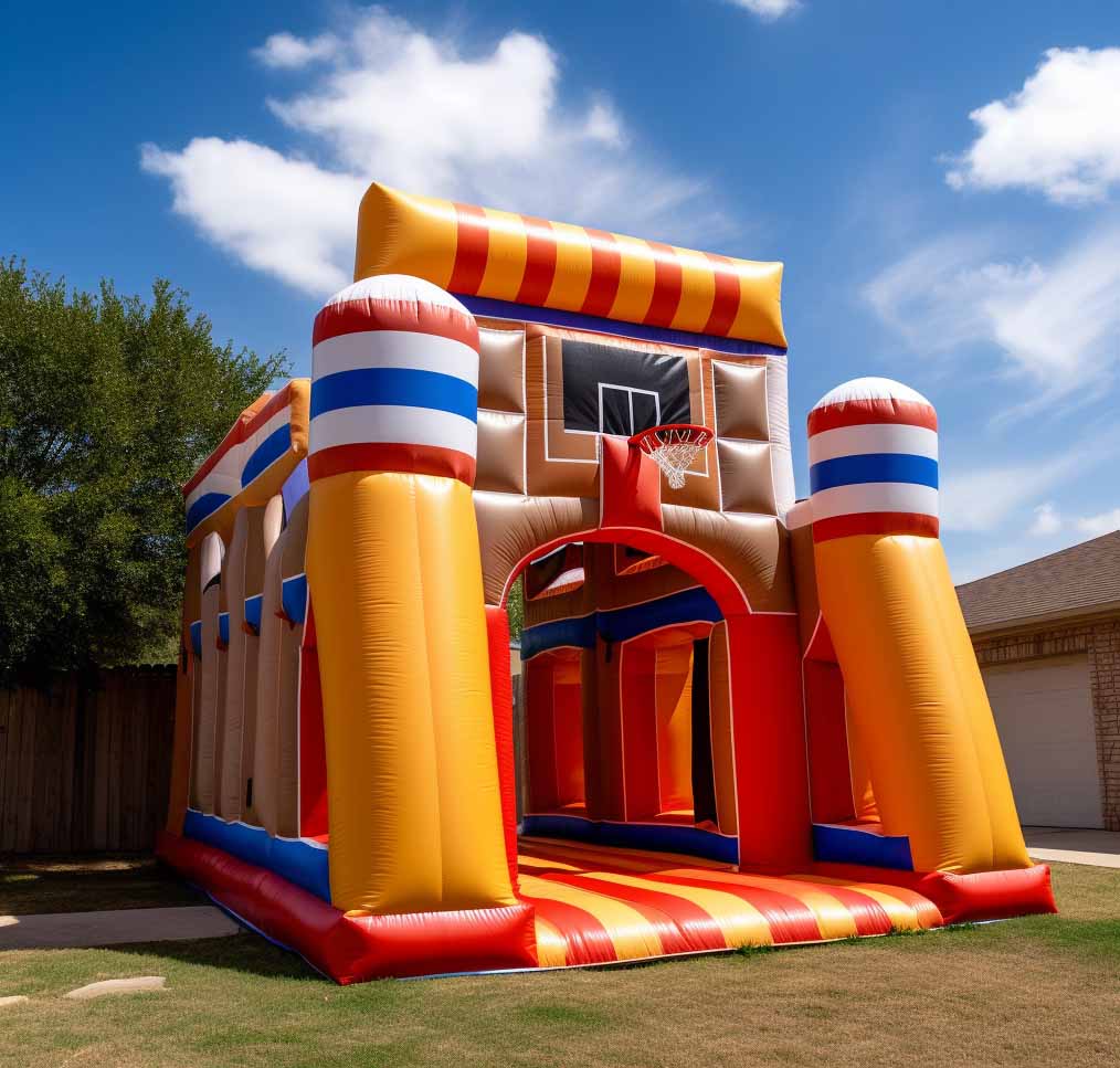 Basketball Bounce House With Hoop