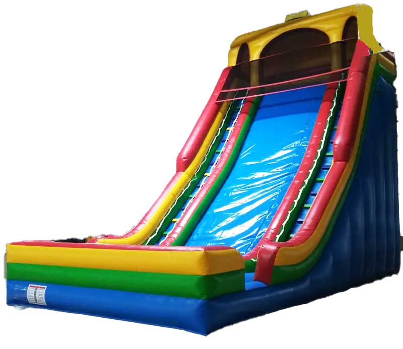 Big Inflatable Water Slide With Wide Lane – inflatableisland.co