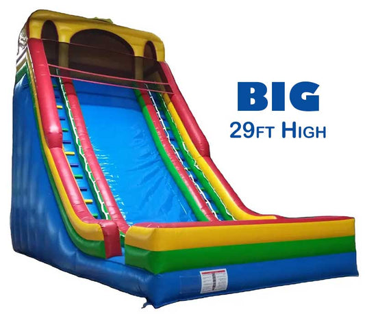 Big Inflatable Water Slide With Wide Lane
