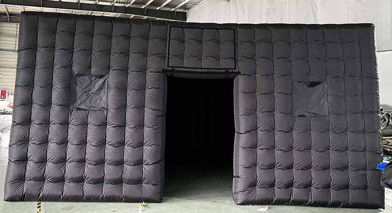 Black Cube Inflatable Nightclub For Sale