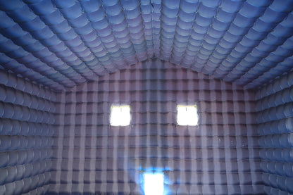 black-inflatable-nightclub-pitched-roof inside
