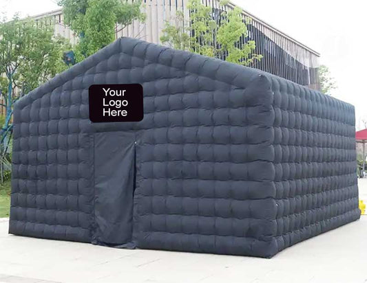 Black Inflatable Nightclub With Pitched Roof