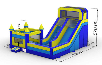 Bounce House With Slide Combo Mockup