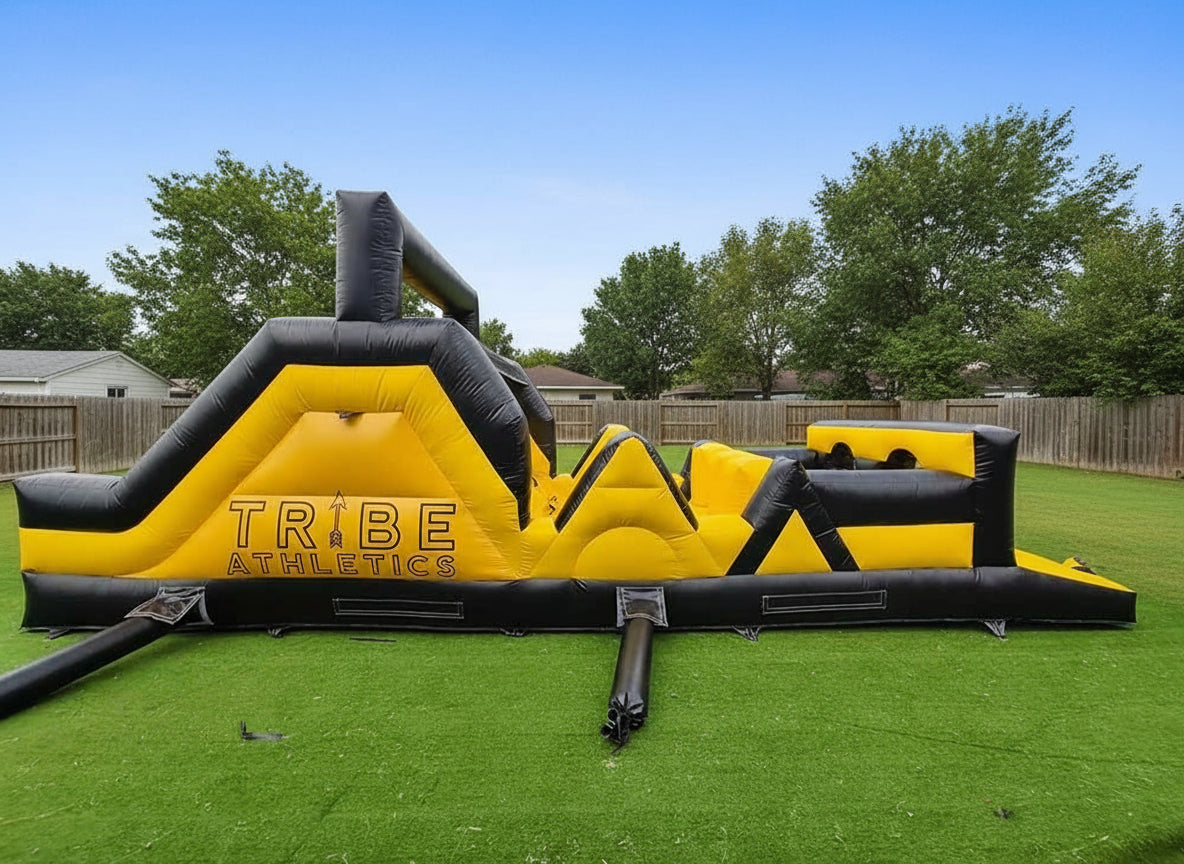 Ostacle Course Small Small 2 Lane Inflatable Obstacle Course – inflatableisland.co