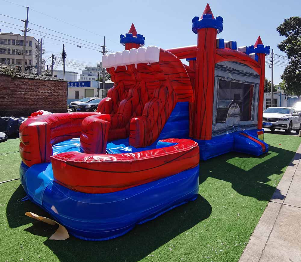 Combo Bounce House With Double Slide – inflatableisland.co
