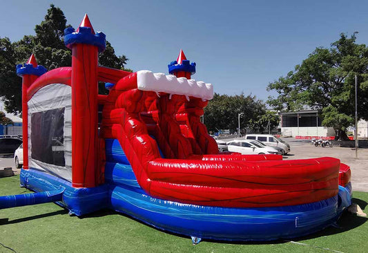 Castle Bounce House With Double Slide