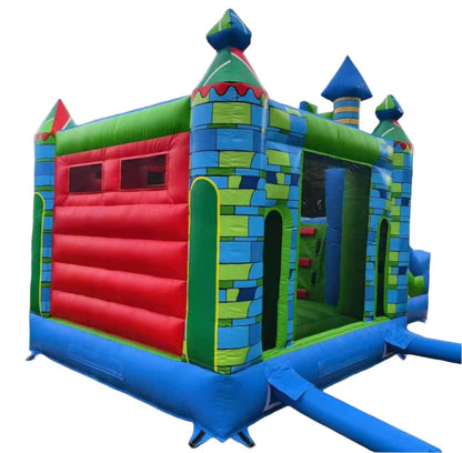 Combo Bounce House With Slide Back