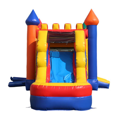 Wet or Dry Castle Bounce House With Slide