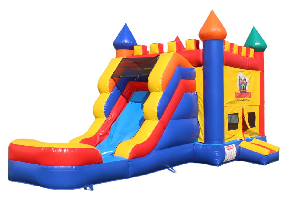 Wet or Dry Castle Bounce House With Slide