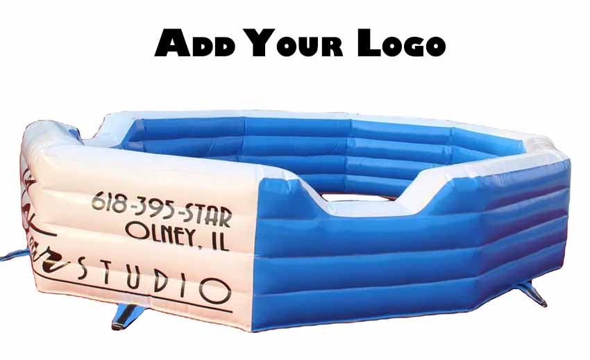 Inflatable Gaga Ball Pit With Logo Added
