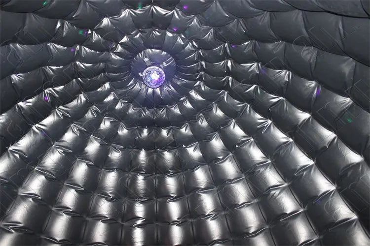 inside disco dome bounce house