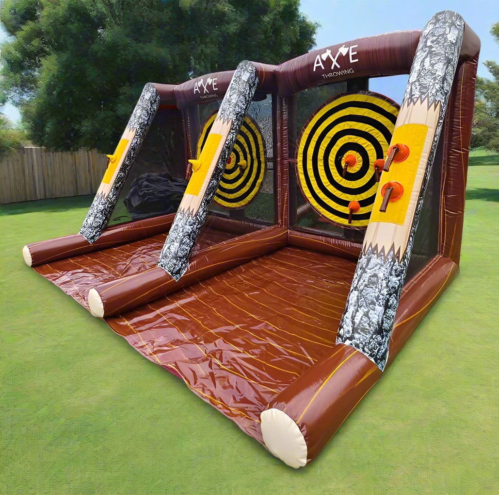 Double Player Inflatable Axe Throwing Game Side