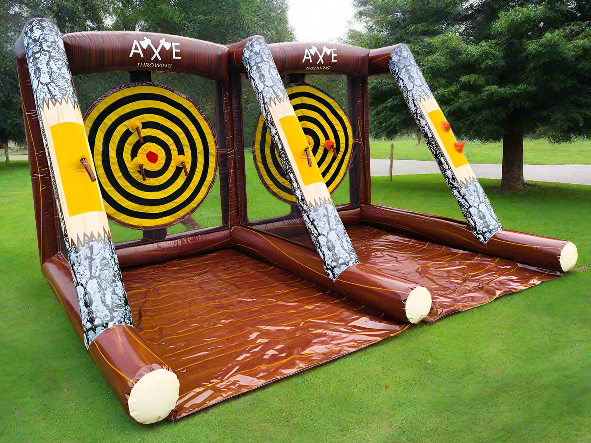 Double Player Inflatable Axe Throwing Game Front Side