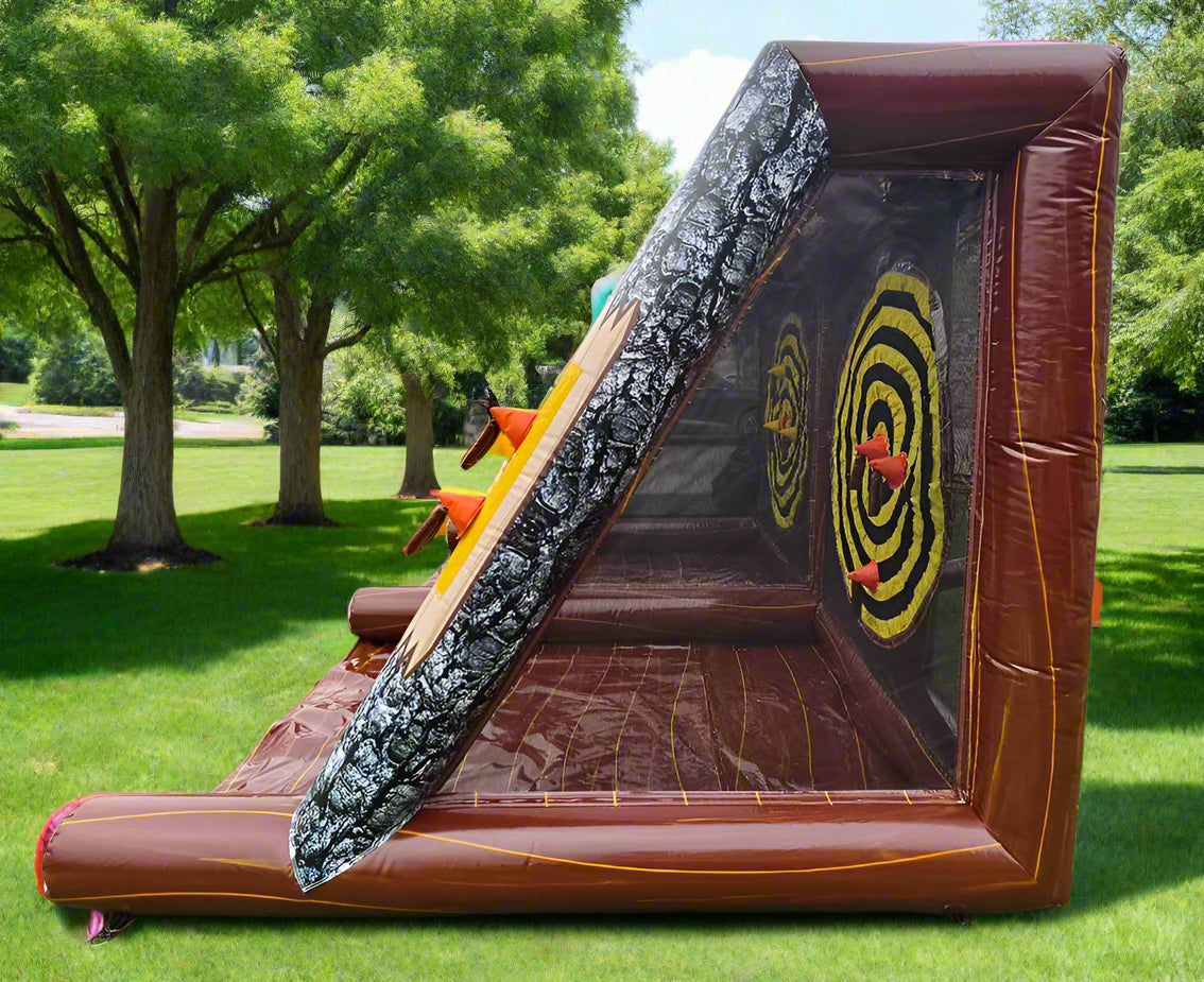 Double Player Inflatable Axe Throwing Game Side View