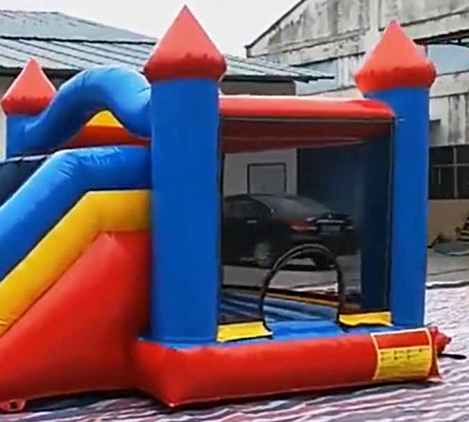 Inflatable Double Slide Bounce House Area