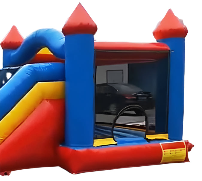 Inflatable Double Slide Bounce House Area