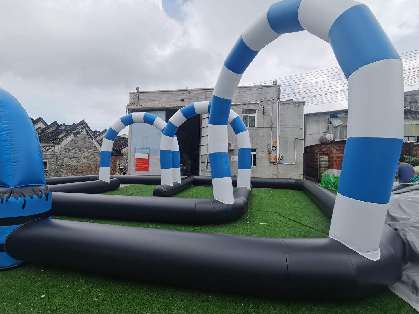 Custom Inflatable Race Track For Fort Morgan Police Department