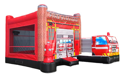 3 In 1 Fire Station Bounce House