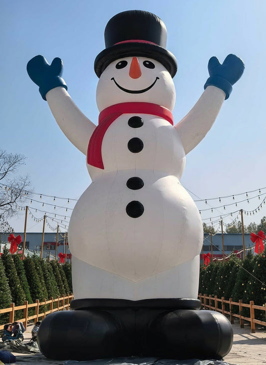 Giant 60ft inflatable snowman