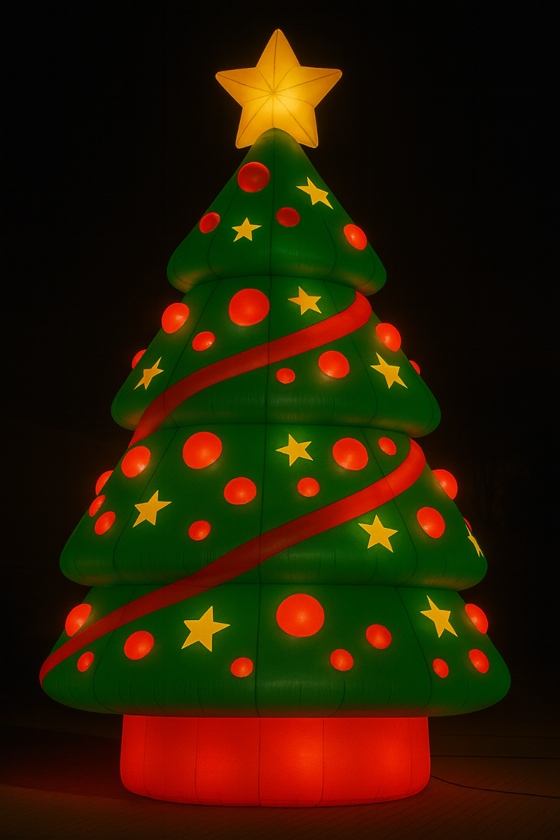 Giant Inflatable Christmas Tree With Lights