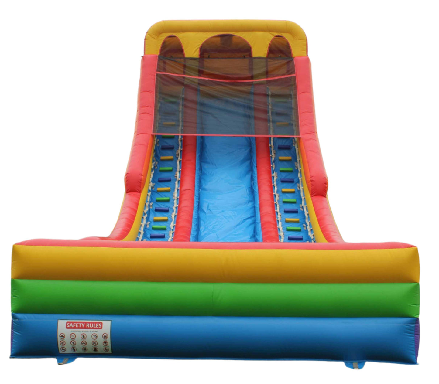 Giant Inflatable Rainbow Water Slide Front