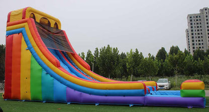 Giant Inflatable Rainbow Water Slide Side