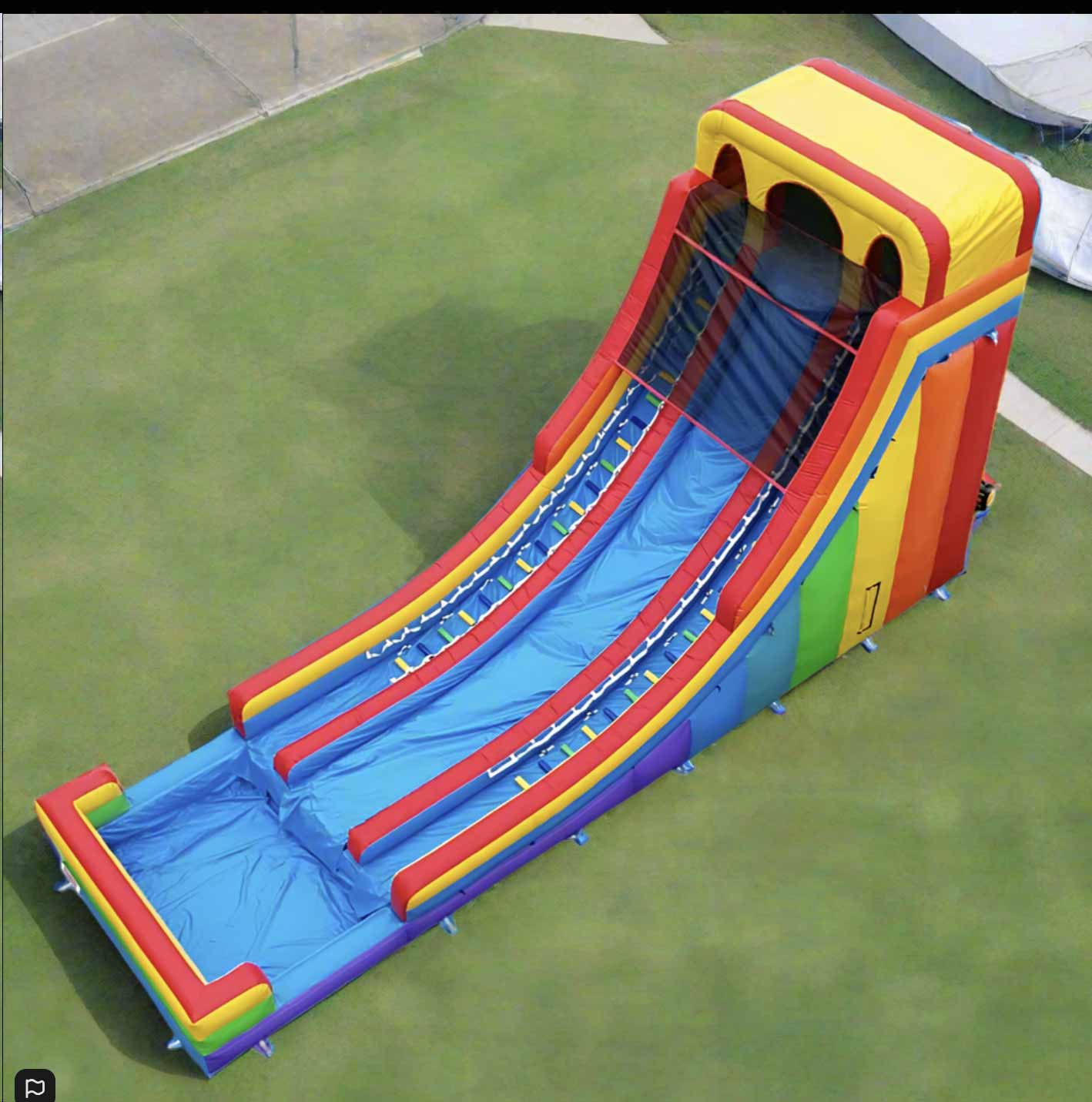 Giant Inflatable Rainbow Water Slide