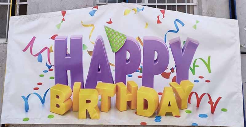 Happy Birthday Bounce House Banners