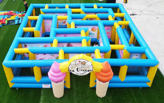 Inflatable Ice Cream Maze Top